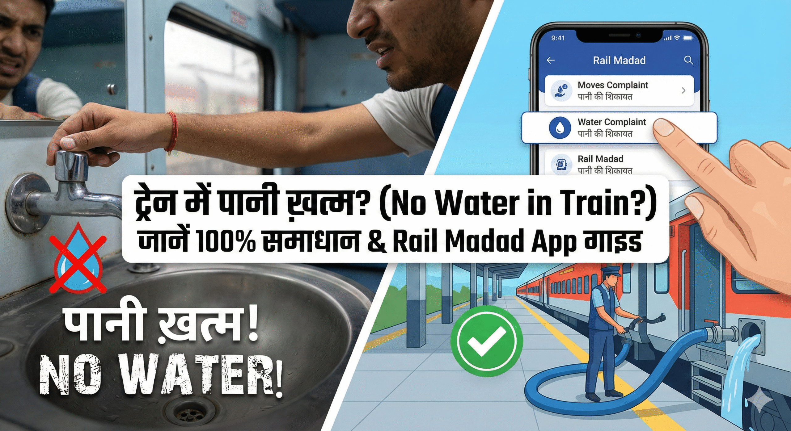 no water in train