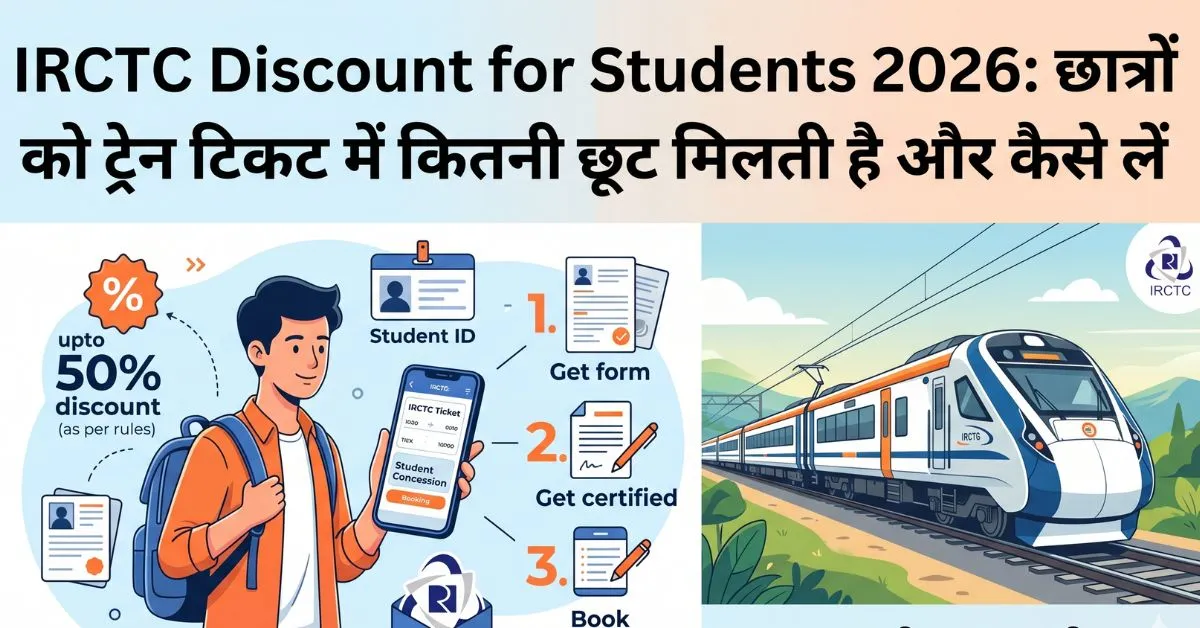 IRCTC discount for student